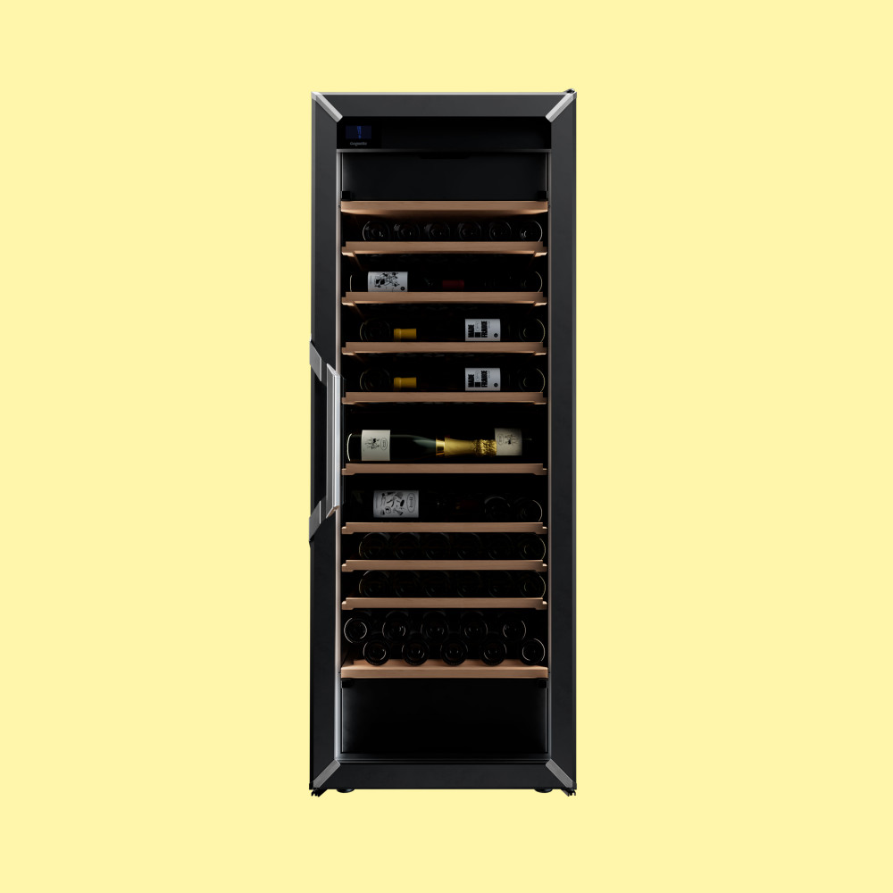 Multitemperatur Weinkühlschrank - 3 Temperaturzonen - Grösse Large - Schwarz - Glastüre mit Rahmen