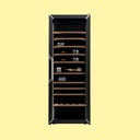 Multitemperatur Weinkühlschrank - 3 Temperaturzonen - Grösse Large - Schwarz - Glastüre mit Rahmen