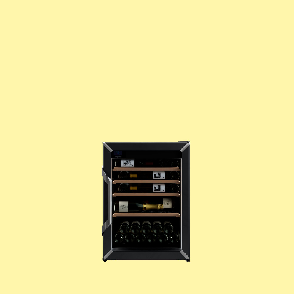 Storing wine fridge- 1 Temperature - Size Small - Glass door with frame